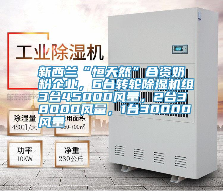 新西蘭“恒天然”合資奶粉企業(yè)，6臺轉(zhuǎn)輪除濕機組3臺45000風量，2臺38000風量，1臺30000風量