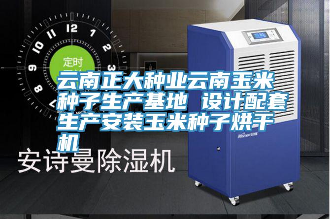云南正大種業(yè)云南玉米種子生產基地 設計配套生產安裝玉米種子烘干機