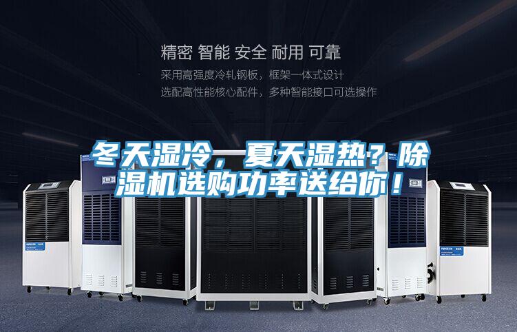 冬天濕冷，夏天濕熱？除濕機選購功率送給你！