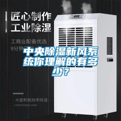 中央除濕新風(fēng)系統(tǒng)你理解的有多少？