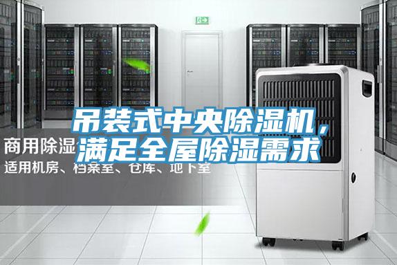 吊裝式中央除濕機，滿足全屋除濕需求