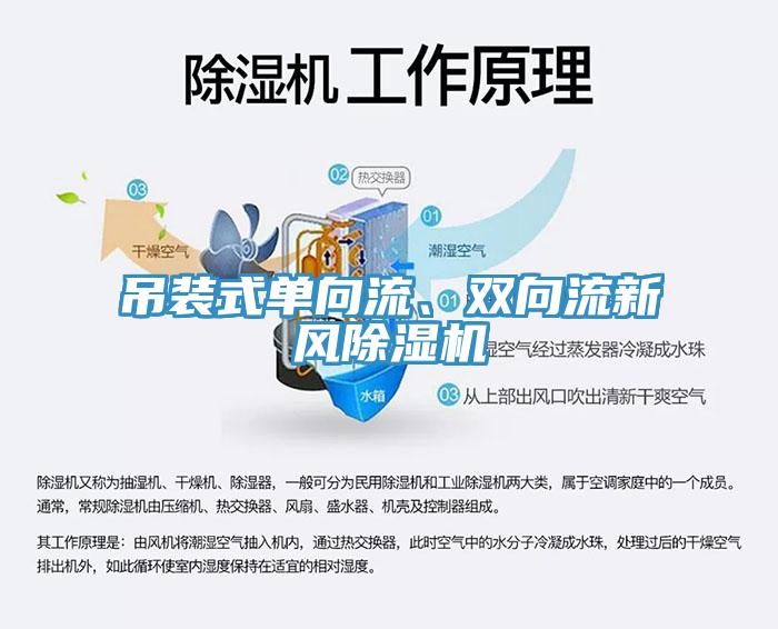 吊裝式單向流、雙向流新風(fēng)除濕機