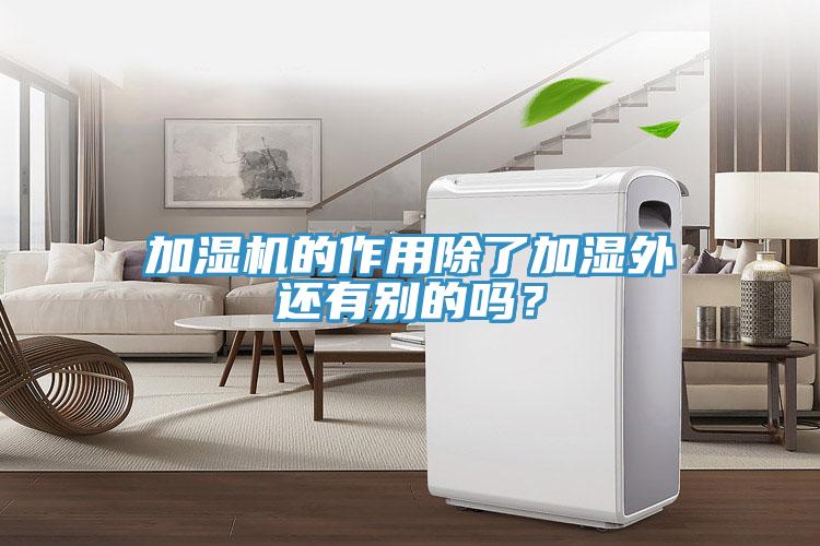 加濕機(jī)的作用除了加濕外還有別的嗎？