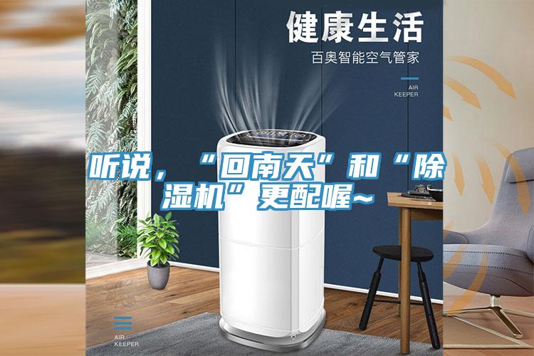 聽(tīng)說(shuō)，“回南天”和“除濕機(jī)”更配喔~