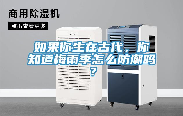 如果你生在古代，你知道梅雨季怎么防潮嗎？