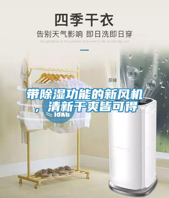 帶除濕功能的新風(fēng)機(jī)，清新干爽皆可得
