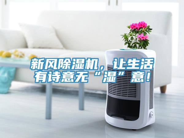 新風(fēng)除濕機，讓生活有詩意無“濕”意！