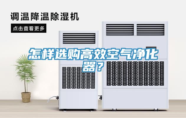 怎樣選購高效空氣凈化器？