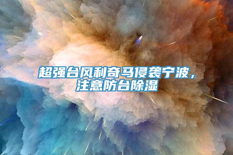 超強臺風(fēng)利奇馬侵襲寧波，注意防臺除濕