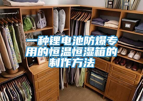 一種鋰電池防爆專(zhuān)用的恒溫恒濕箱的制作方法