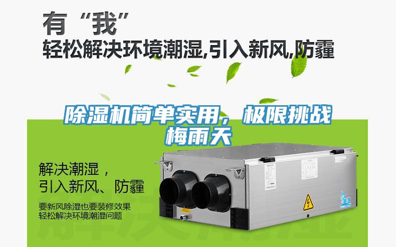 除濕機(jī)簡單實用，極限挑戰(zhàn)梅雨天