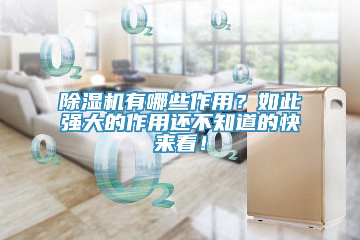 除濕機(jī)有哪些作用？如此強(qiáng)大的作用還不知道的快來看！