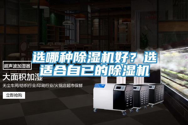 選哪種除濕機好？選適合自已的除濕機