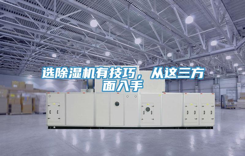 選除濕機有技巧，從這三方面入手