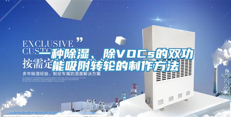 一種除濕、除VOCs的雙功能吸附轉(zhuǎn)輪的制作方法