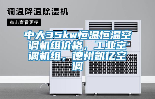 中大35kw恒溫恒濕空調(diào)機(jī)組價(jià)格，工業(yè)空調(diào)機(jī)組，德州凱億空調(diào)