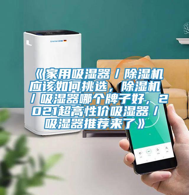 《家用吸濕器／除濕機應(yīng)該如何挑選，除濕機／吸濕器哪個牌子好，2021超高性價吸濕器／吸濕器推薦來了》