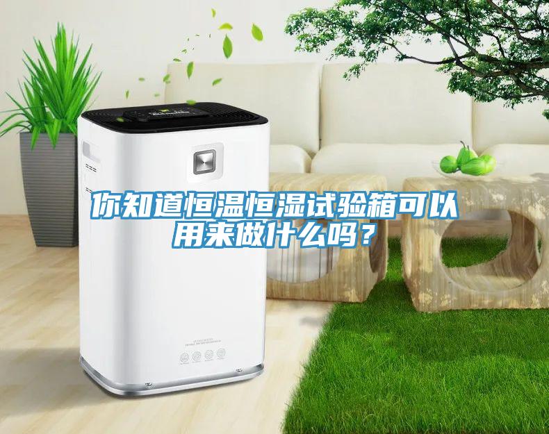 你知道恒溫恒濕試驗箱可以用來做什么嗎？