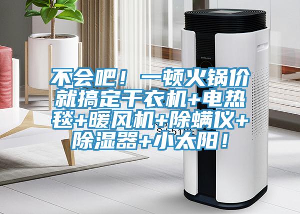 不會吧！一頓火鍋價就搞定干衣機+電熱毯+暖風(fēng)機+除螨儀+除濕器+小太陽！