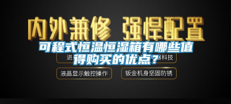 可程式恒溫恒濕箱有哪些值得購買的優(yōu)點？