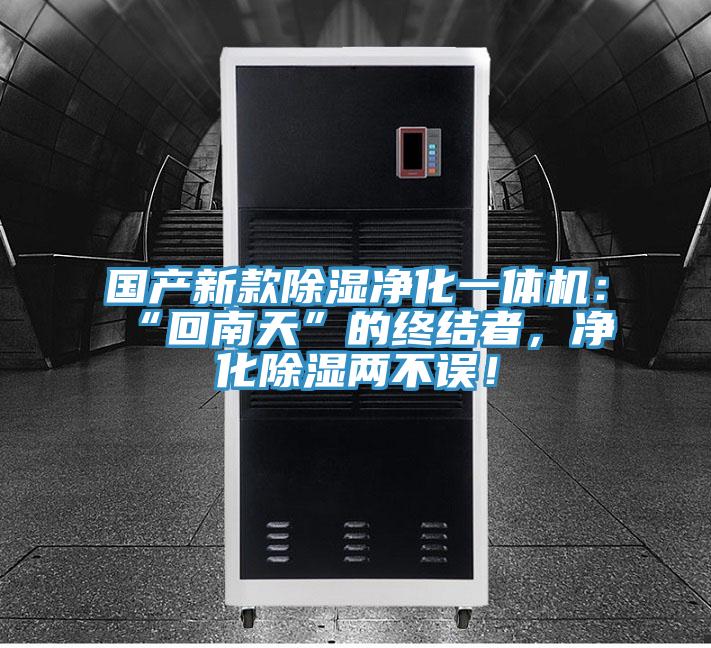 國(guó)產(chǎn)新款除濕凈化一體機(jī)：“回南天”的終結(jié)者，凈化除濕兩不誤！