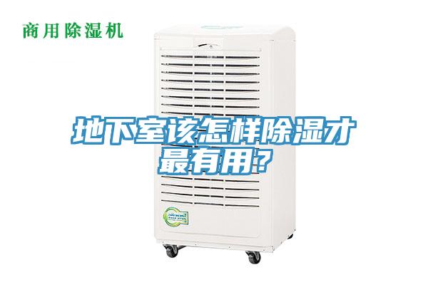 地下室該怎樣除濕才最有用？