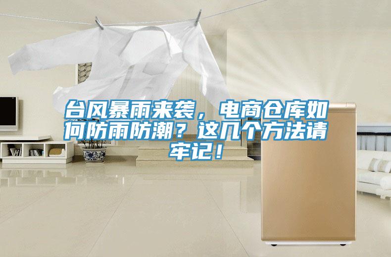 臺風(fēng)暴雨來襲，電商倉庫如何防雨防潮？這幾個(gè)方法請牢記！