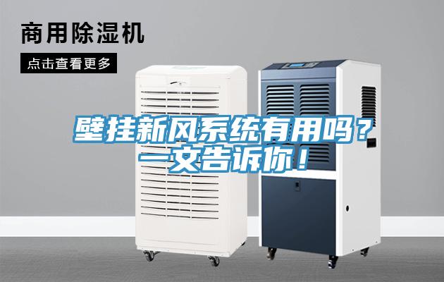 壁掛新風(fēng)系統(tǒng)有用嗎？一文告訴你！