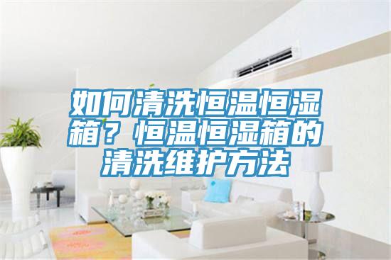 如何清洗恒溫恒濕箱？恒溫恒濕箱的清洗維護(hù)方法
