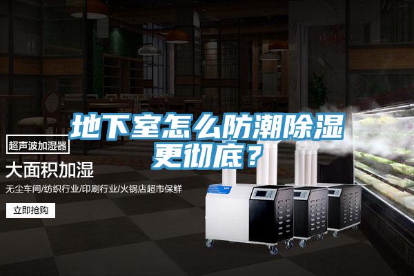 地下室怎么防潮除濕更徹底？