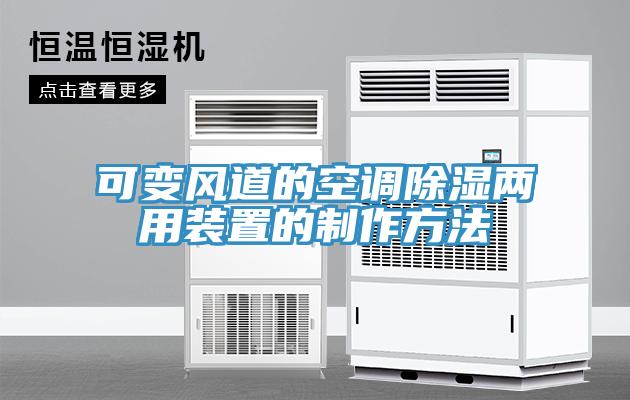 可變風道的空調(diào)除濕兩用裝置的制作方法