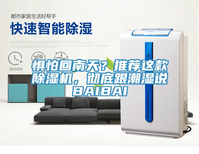 懼怕回南天？推薦這款除濕機(jī)，徹底跟潮濕說(shuō)BAIBAI