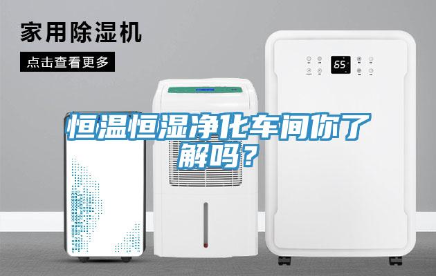 恒溫恒濕凈化車間你了解嗎？