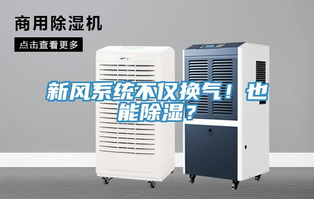 新風(fēng)系統(tǒng)不僅換氣！也能除濕？