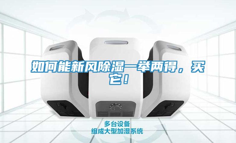 如何能新風除濕一舉兩得，買它！