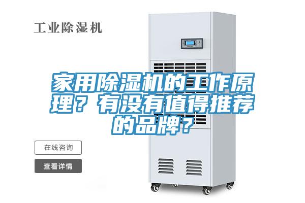 家用除濕機的工作原理？有沒有值得推薦的品牌？