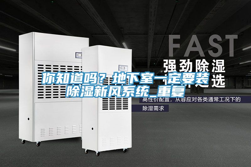 你知道嗎？地下室一定要裝除濕新風(fēng)系統(tǒng)_重復(fù)