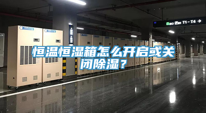 恒溫恒濕箱怎么開(kāi)啟或關(guān)閉除濕？