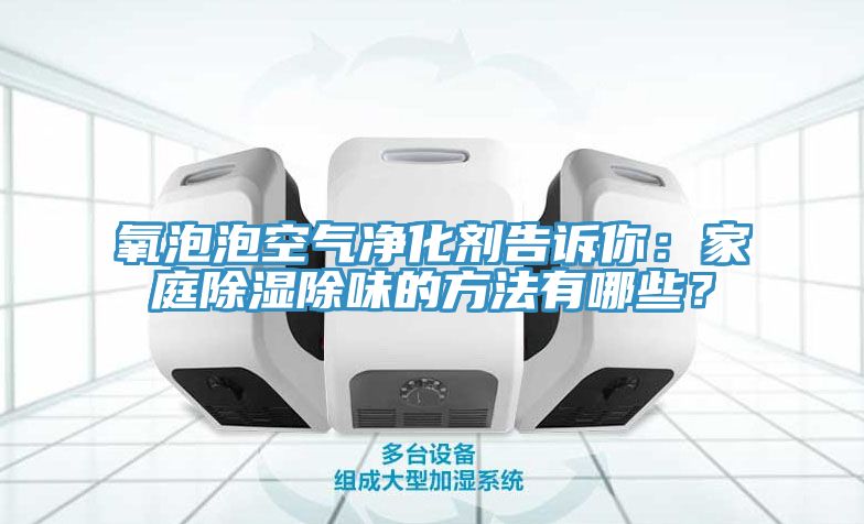 氧泡泡空氣凈化劑告訴你：家庭除濕除味的方法有哪些？