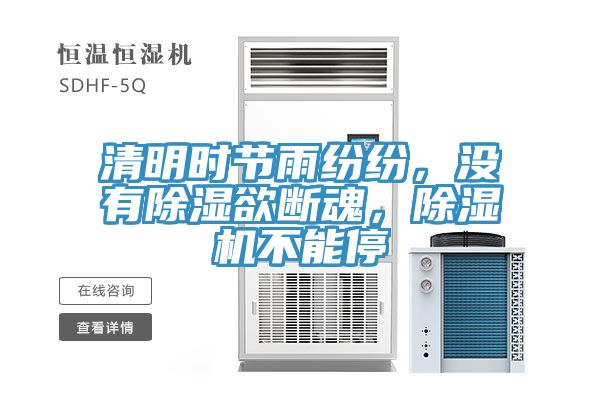 清明時節(jié)雨紛紛，沒有除濕欲斷魂，除濕機(jī)不能停