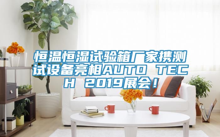 恒溫恒濕試驗箱廠家攜測試設(shè)備亮相AUTO TECH 2019展會！