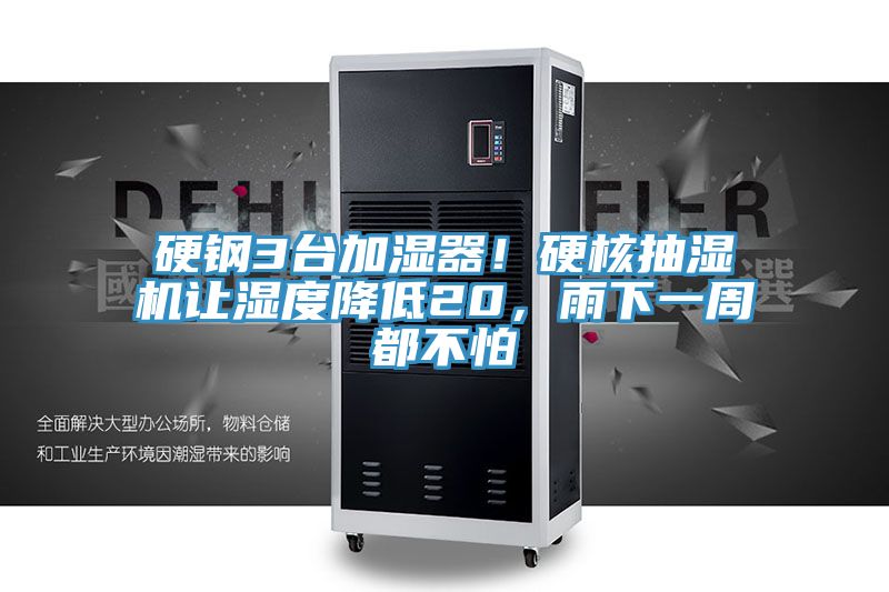 硬鋼3臺(tái)加濕器！硬核抽濕機(jī)讓濕度降低20，雨下一周都不怕