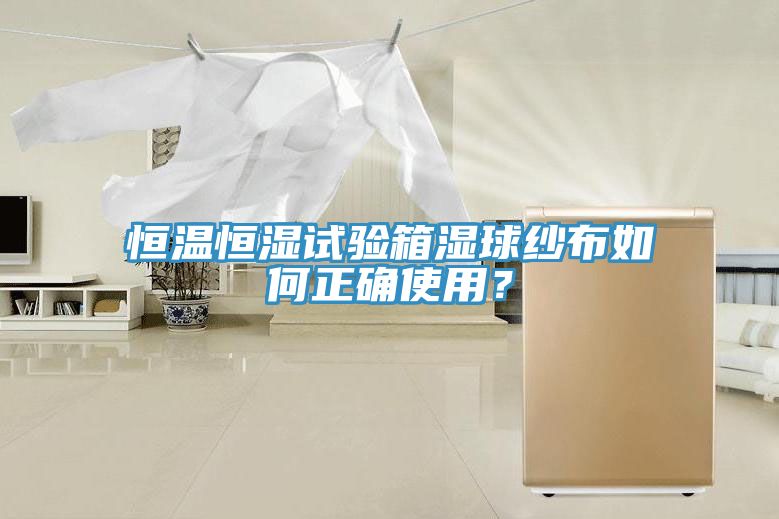 恒溫恒濕試驗箱濕球紗布如何正確使用？