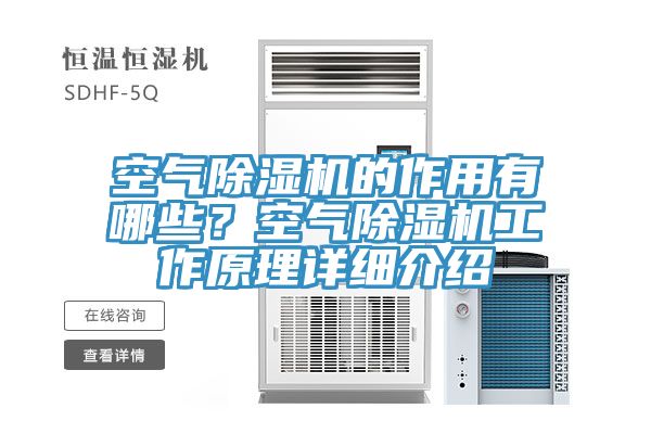 空氣除濕機的作用有哪些？空氣除濕機工作原理詳細介紹