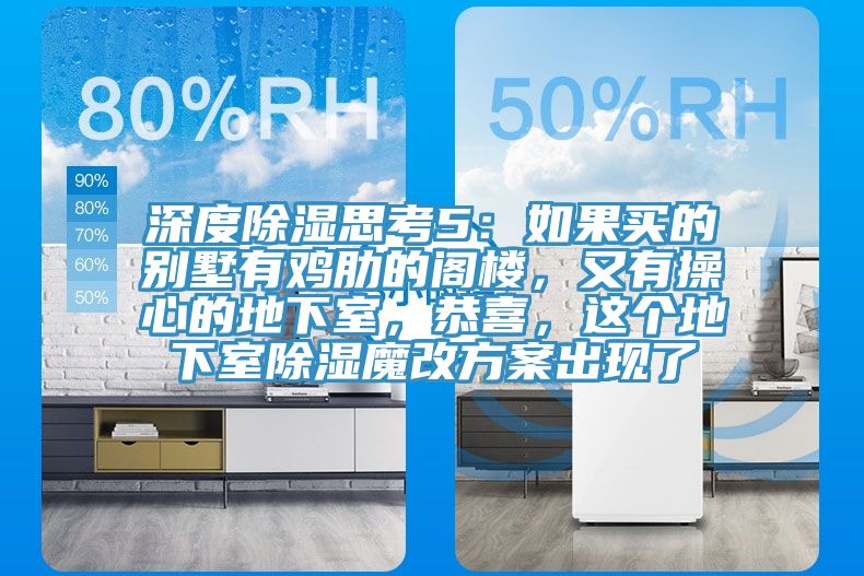 深度除濕思考5：如果買的別墅有雞肋的閣樓，又有操心的地下室，恭喜，這個地下室除濕魔改方案出現(xiàn)了