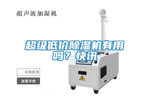 超級低價(jià)除濕機(jī)有用嗎？快訊