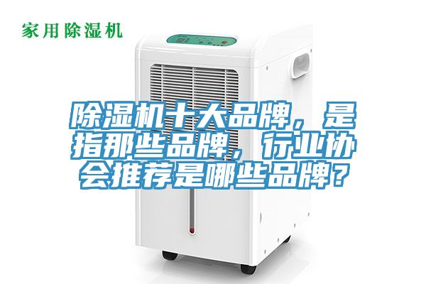 除濕機十大品牌，是指那些品牌，行業(yè)協(xié)會推薦是哪些品牌？