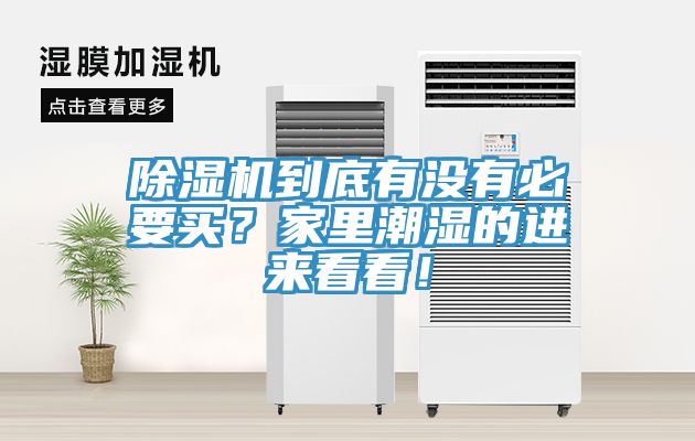 除濕機(jī)到底有沒(méi)有必要買(mǎi)？家里潮濕的進(jìn)來(lái)看看！