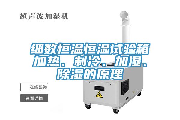 細數(shù)恒溫恒濕試驗箱加熱、制冷、加濕、除濕的原理