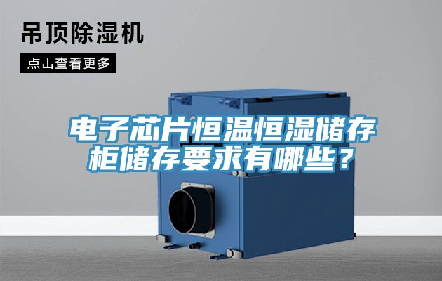 電子芯片恒溫恒濕儲(chǔ)存柜儲(chǔ)存要求有哪些？